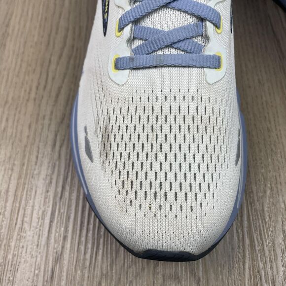 Brooks Ghost 15 Shoes Womens Size 10 White Blue Floral Running Sneakers - Picture 5 of 16